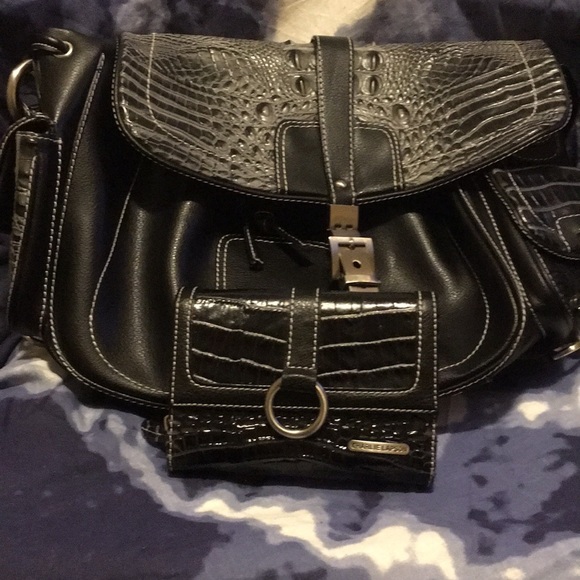 Charlie Lapson black croc bag - Picture 8 of 8